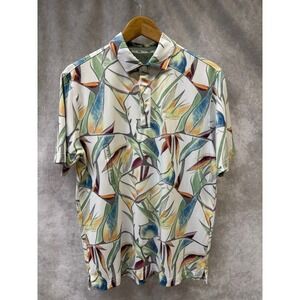 Walter Hagen Airbrush Bird Polo | Men's Small | White | Clubhouse Print